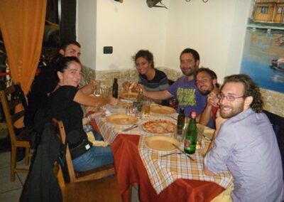 Milena, Davide, Chiara, Davide, Mic, Alain